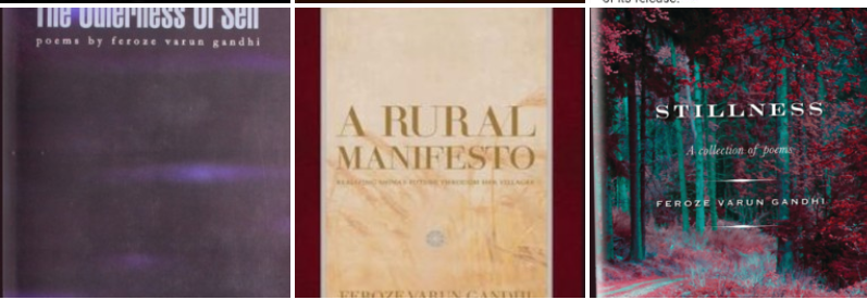 Varun Gandhi रचित तीनों किताबें।