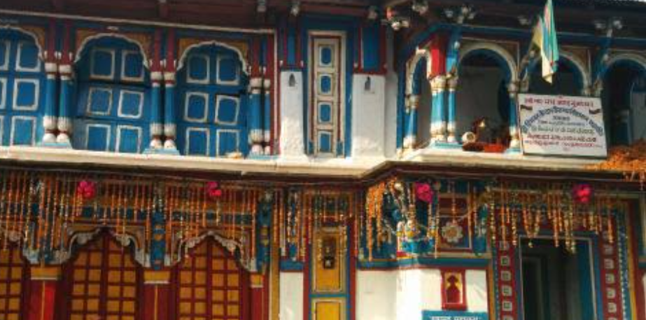 Omkareshwar मंदिर का भीतरी दृश्य।