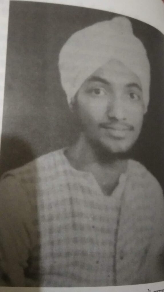 Sunder Lal bahuguna का युवावस्था का चित्र।
